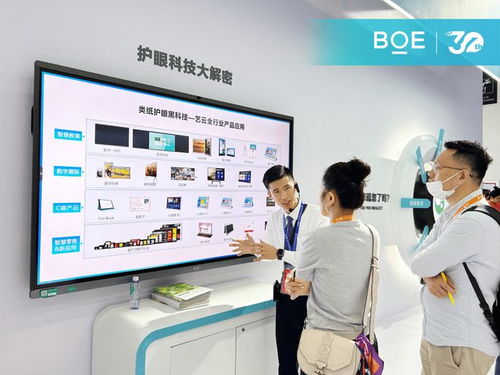 京东方艺云携类纸护眼屏系列产品,重磅亮相第81届中国教育装备展展示会